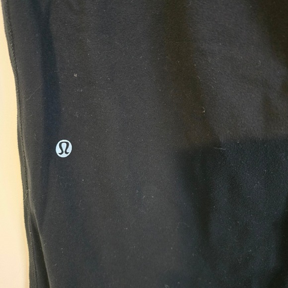 Lululemon Align High Rise Wide Leg Crop Pants Black Yoga Athletic Women's Size L - Picture 6 of 7